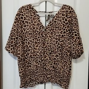 Maurices Plus Size Animal Print Blouse